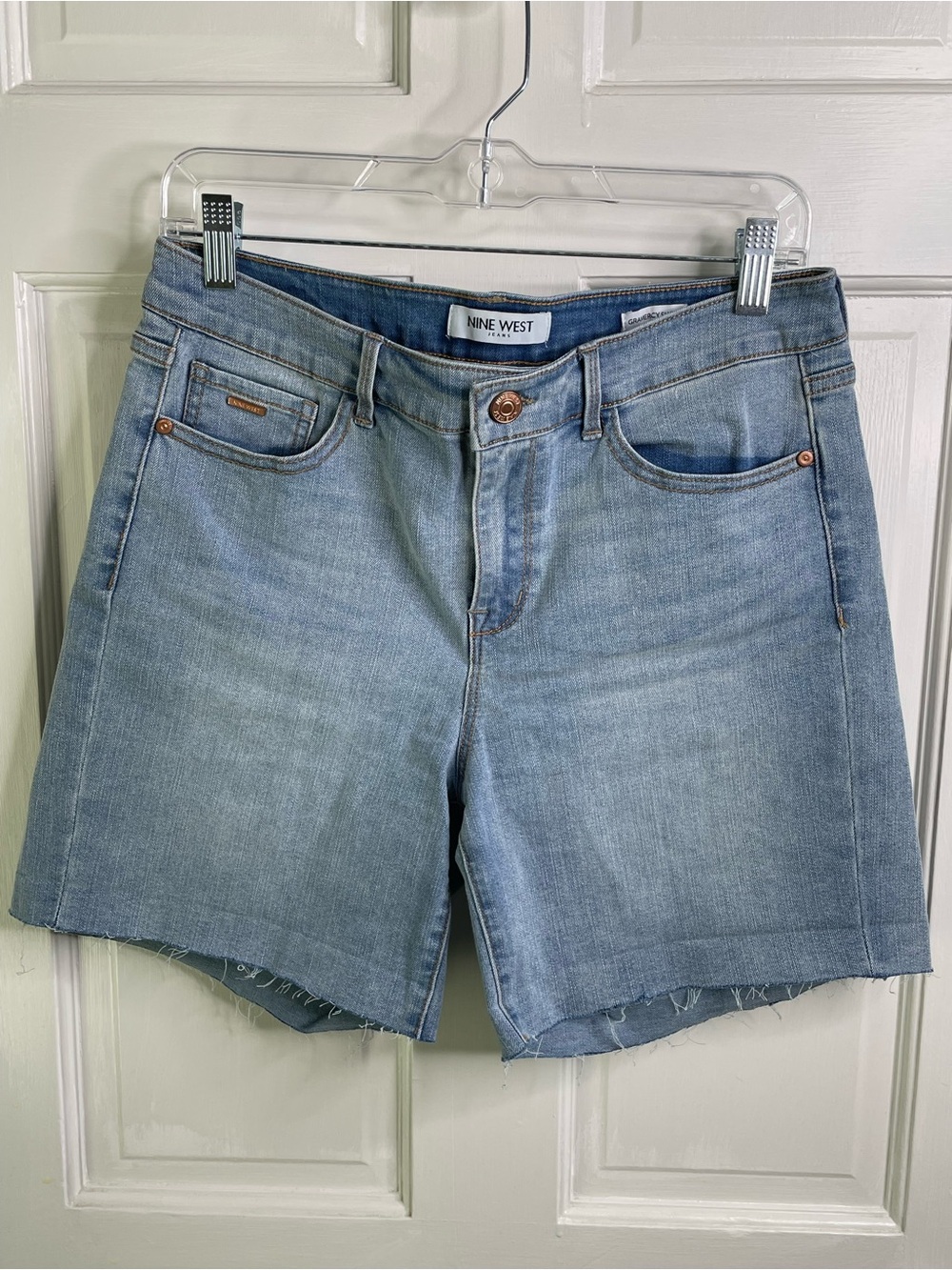Nine West Light Wash Denim Cutoff Shorts
